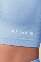 Selah Seamless Crop Top - Light Blue