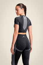 Selah Seamless Crop Top - Black