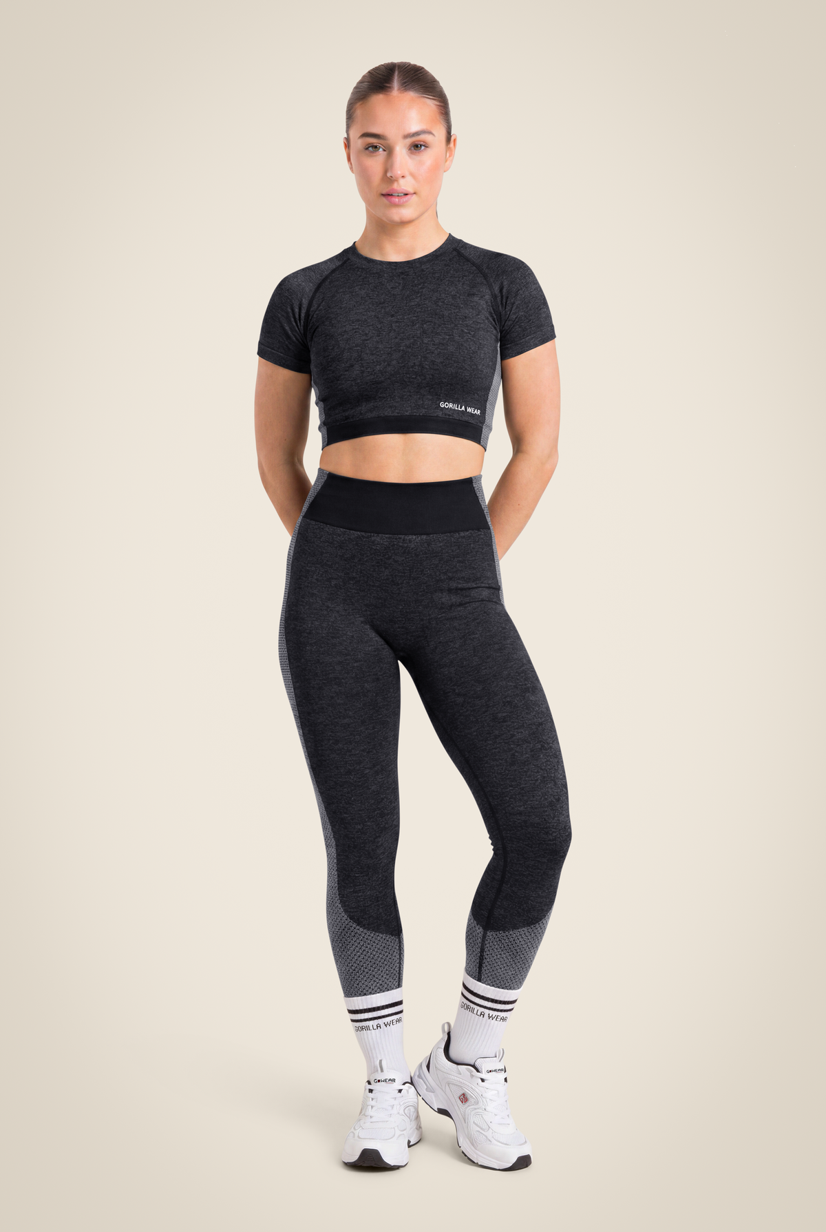 Selah Seamless Crop Top - Black