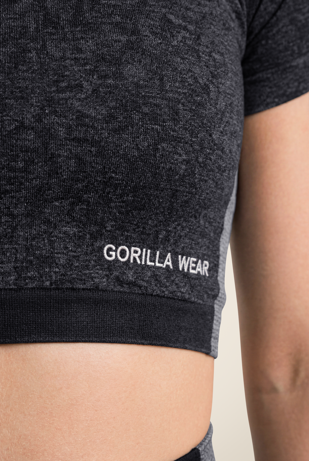 Selah Seamless Crop Top - Black