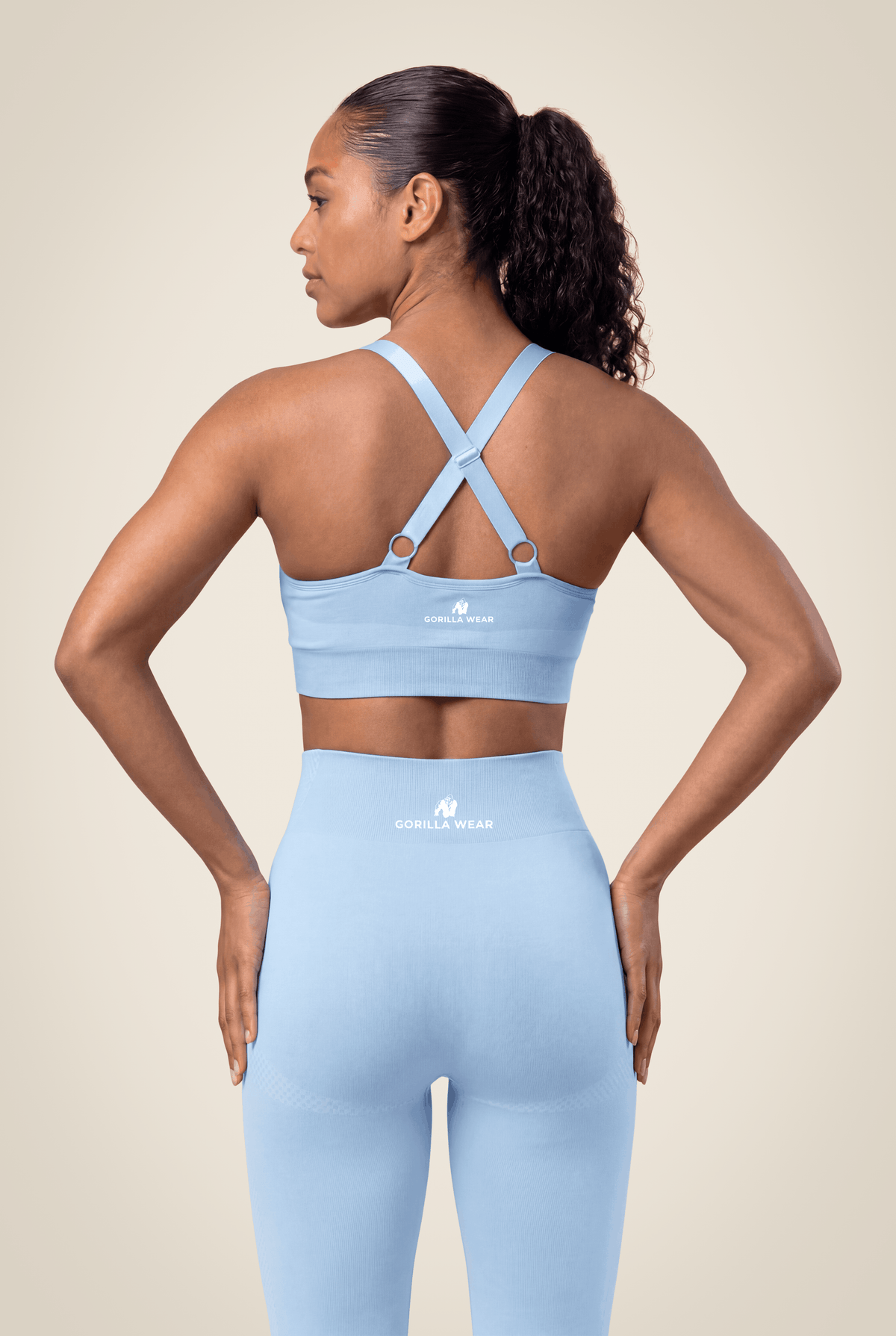 Selah Seamless Sports Bra - Light Blue