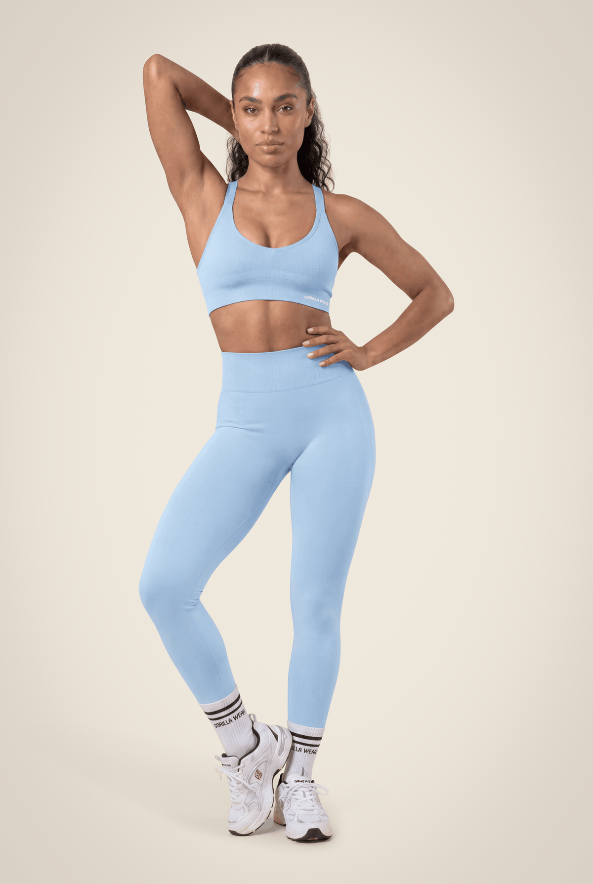Selah Seamless Sports Bra - Light Blue