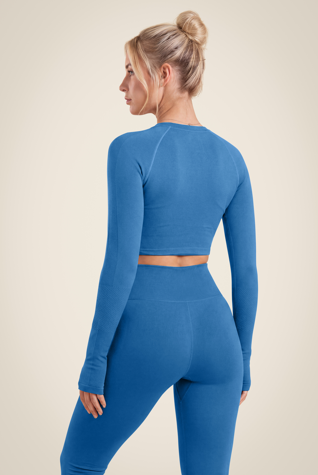 Hilton Seamless Long Sleeve - Blue