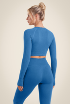 Hilton Seamless Long Sleeve - Blue