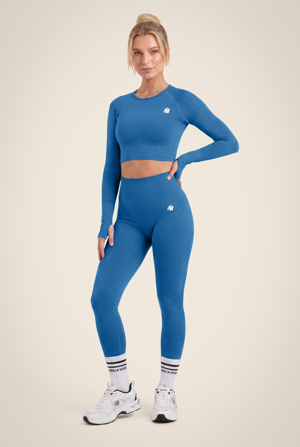 Hilton Seamless Long Sleeve - Blue