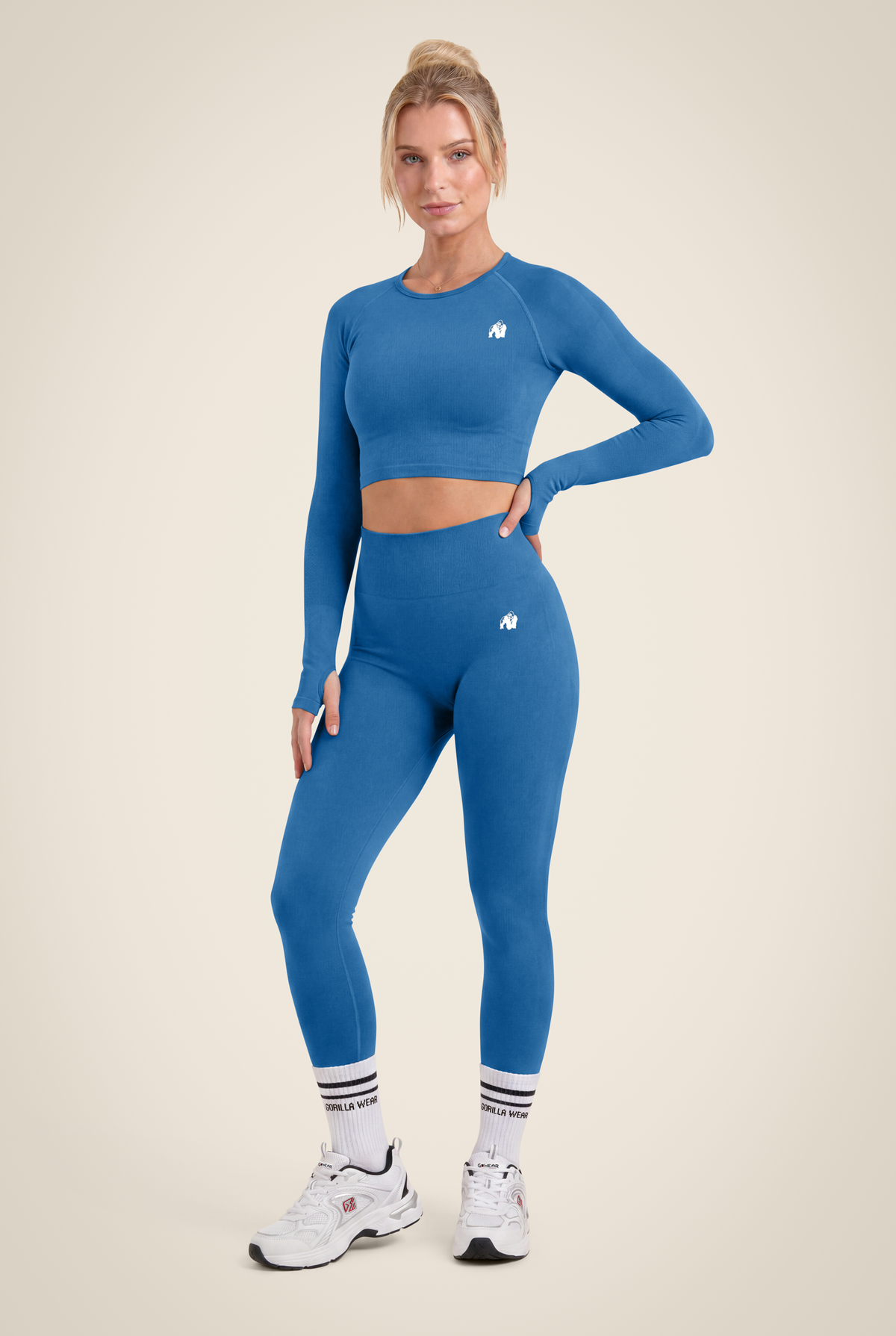 Hilton Seamless Long Sleeve - Blue