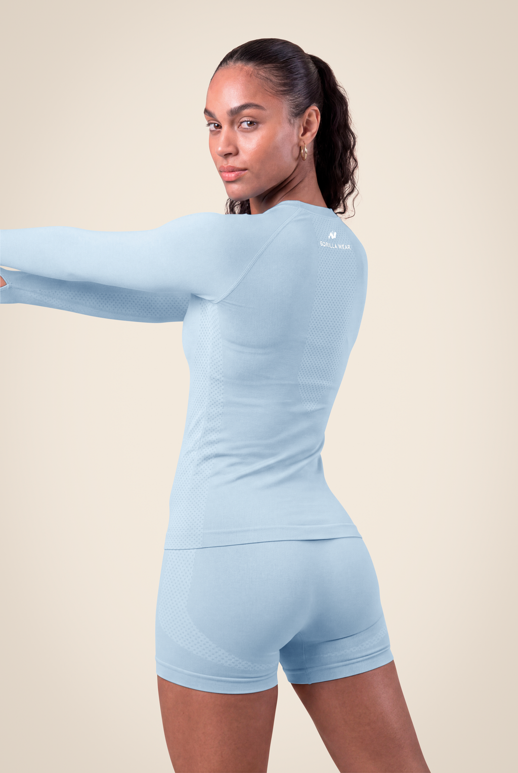 Selah Seamless Long Sleeve - Light Blue