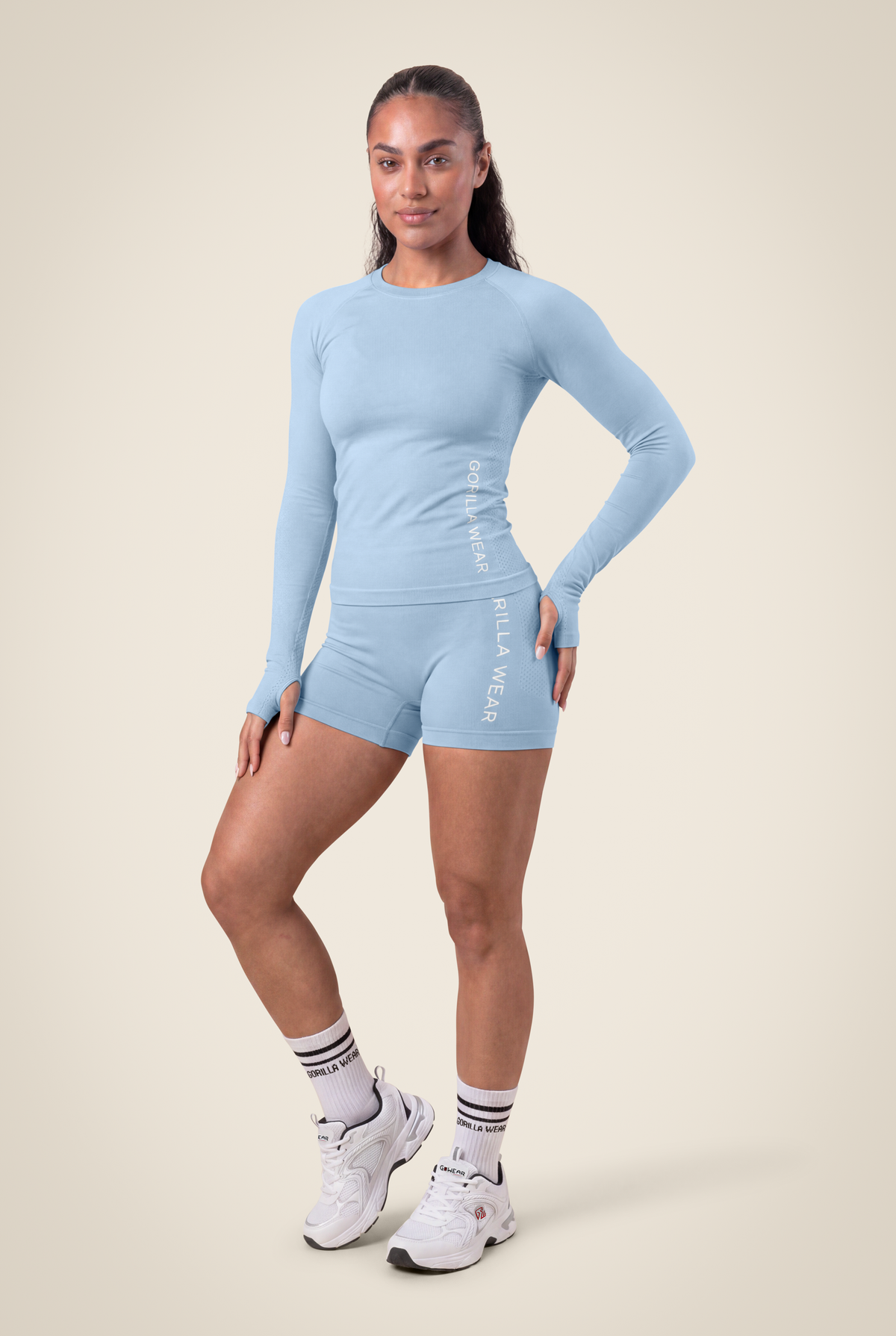 Selah Seamless Long Sleeve - Light Blue