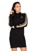 Isabella Sweatshirt Dress - Black