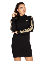 Isabella Sweatshirt Dress - Black