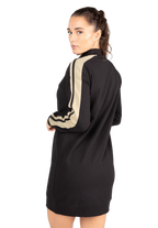 Isabella Sweatshirt Dress - Black