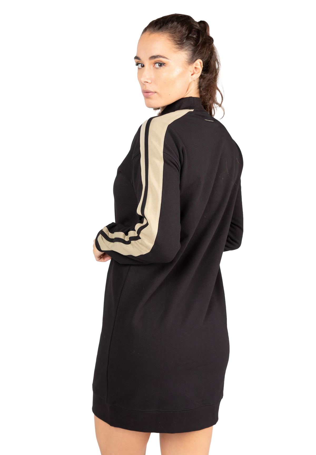Isabella Sweatshirt Dress - Black