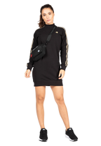 Isabella Sweatshirt Dress - Black