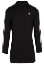 Isabella Sweatshirt Dress - Black