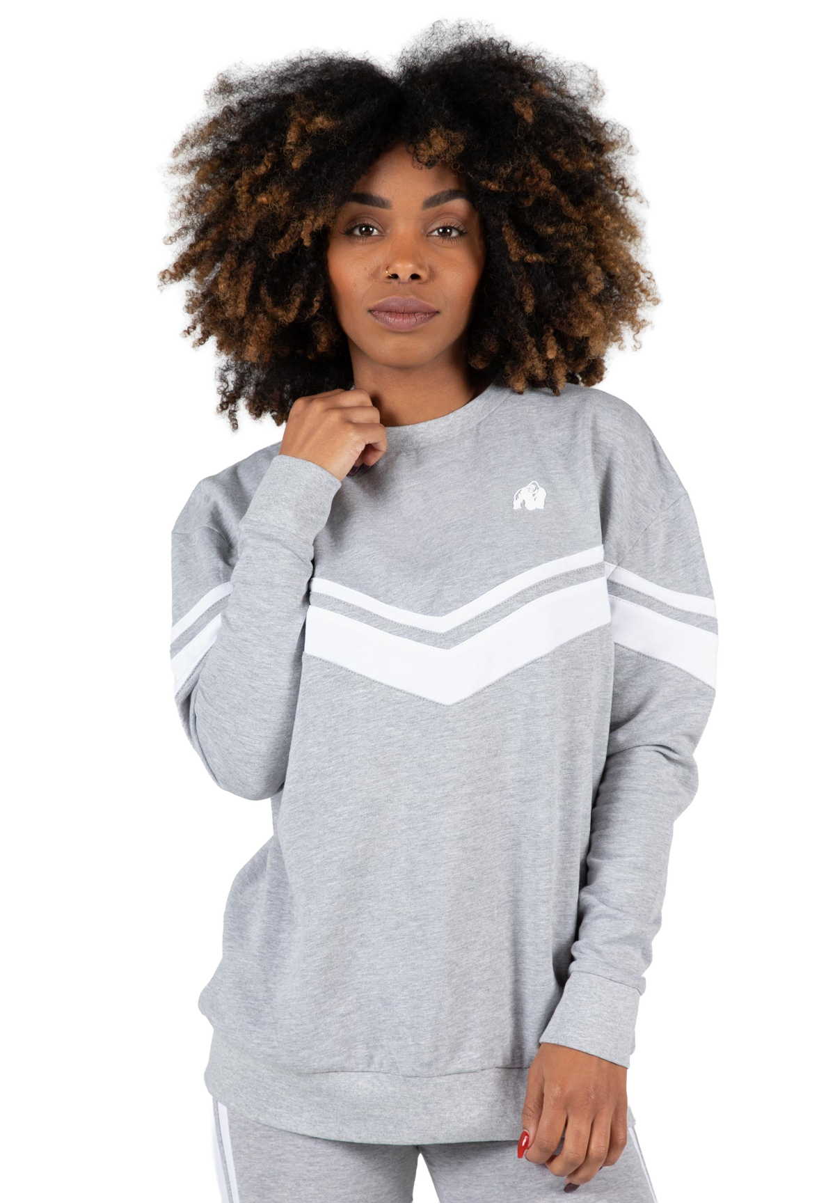Hailey Oversized Sweatshirt - Gray Melange