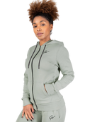 Pixley Zipped Hoodie - Light Green