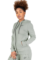 Pixley Zipped Hoodie - Light Green