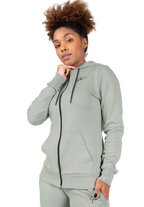 Pixley Zipped Hoodie - Light Green