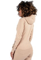 Marion Zipped Hoodie - Beige