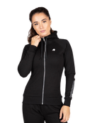 Marion Zipped Hoodie - Black