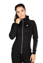 Marion Zipped Hoodie - Black