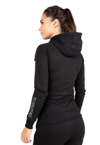 Marion Zipped Hoodie - Black