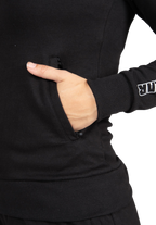 Marion Zipped Hoodie - Black
