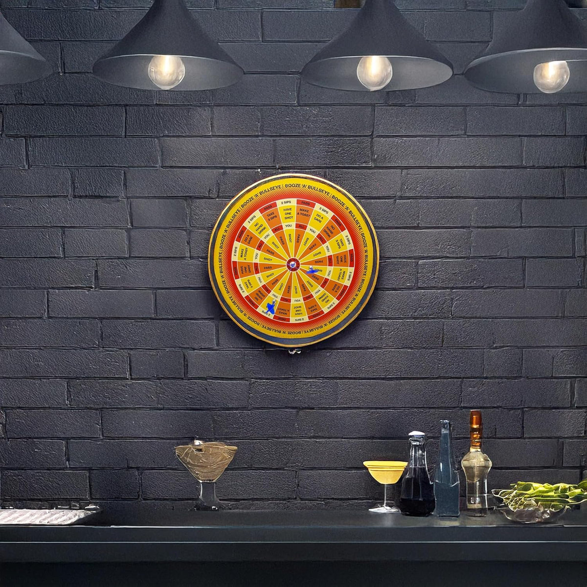 Booze 'a' Bullseye - The Ultimate Beer Drinking Magnetic Dart Board Party Game