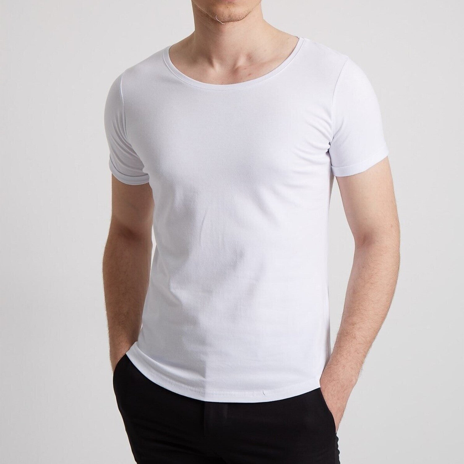 Henry Slim Fit Short Sleeve T-Shirt // White