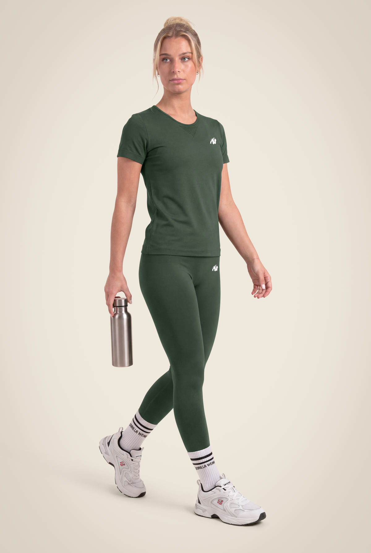 Neiro Seamless Leggings - Army Green