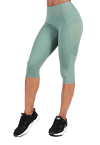 Monroe Cropped Leggings - Green
