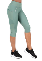 Monroe Cropped Leggings - Green
