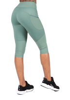 Monroe Cropped Leggings - Green