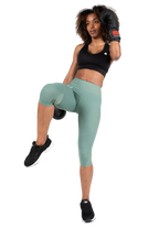 Monroe Cropped Leggings - Green