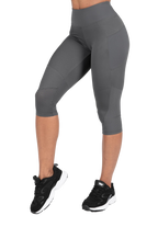 Monroe Cropped Leggings - Gray