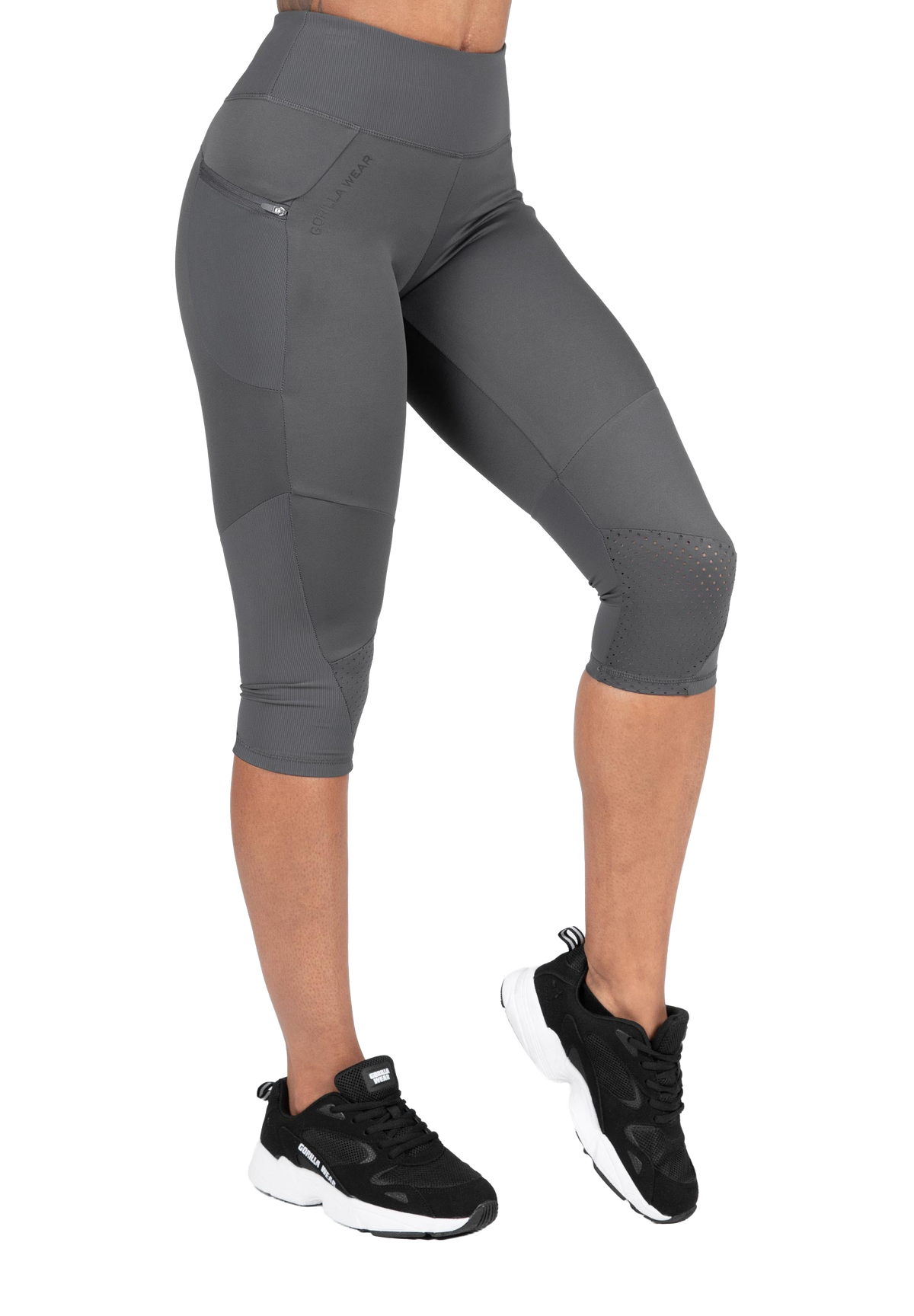 Monroe Cropped Leggings - Gray