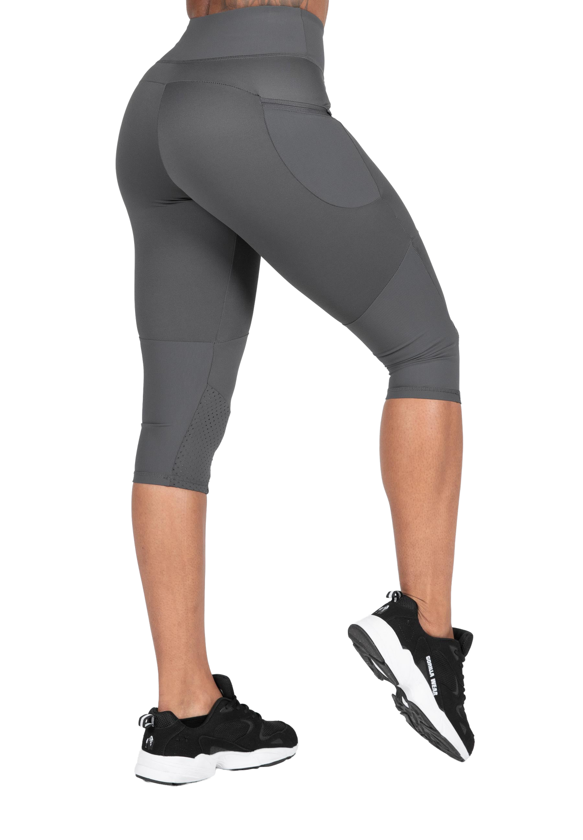 Monroe Cropped Leggings - Gray