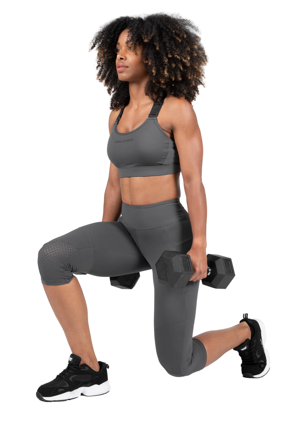 Monroe Cropped Leggings - Gray