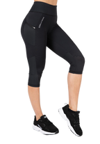 Monroe Cropped Leggings - Black