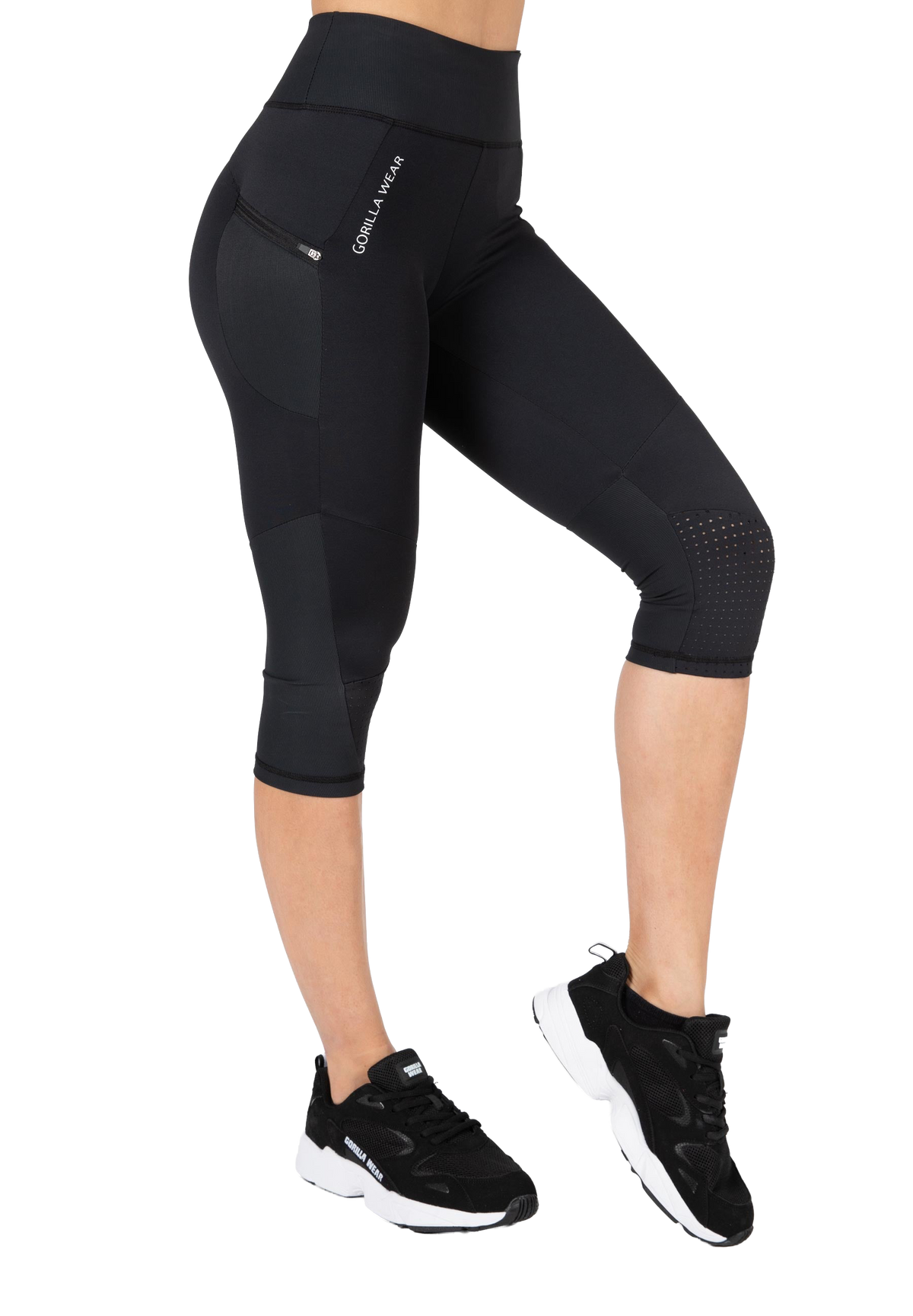 Monroe Cropped Leggings - Black