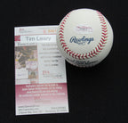Tim Leary Signed/Auto Yankees 100th OML Baseball JSA 186602