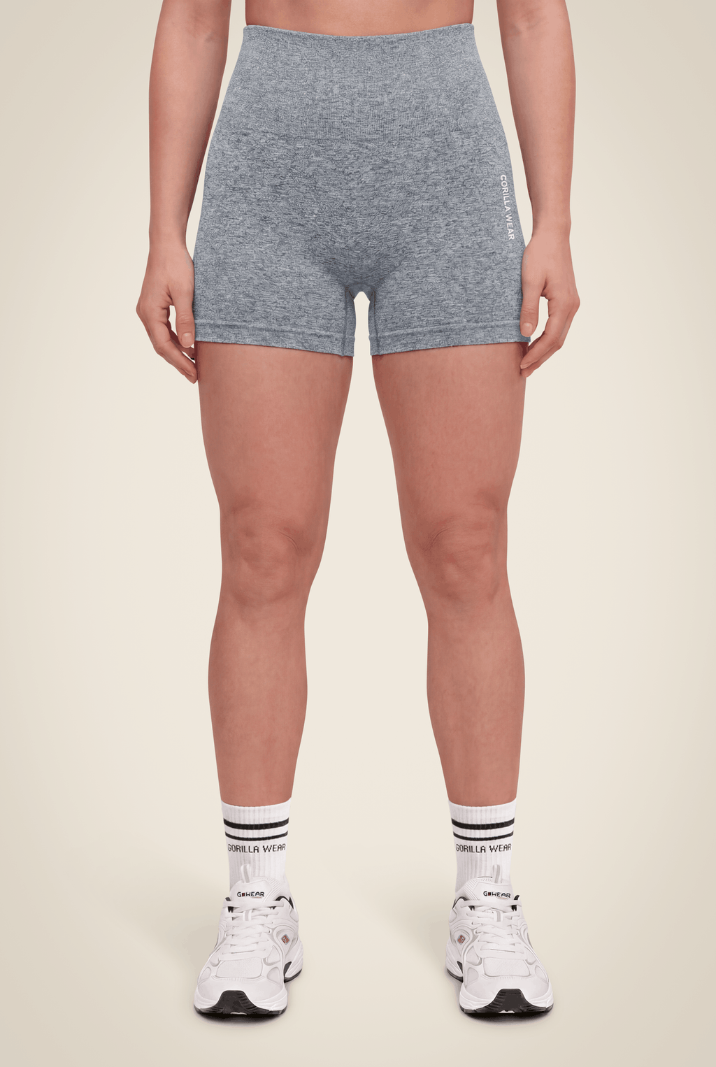 Quincy Seamless Shorts - Gray Melange