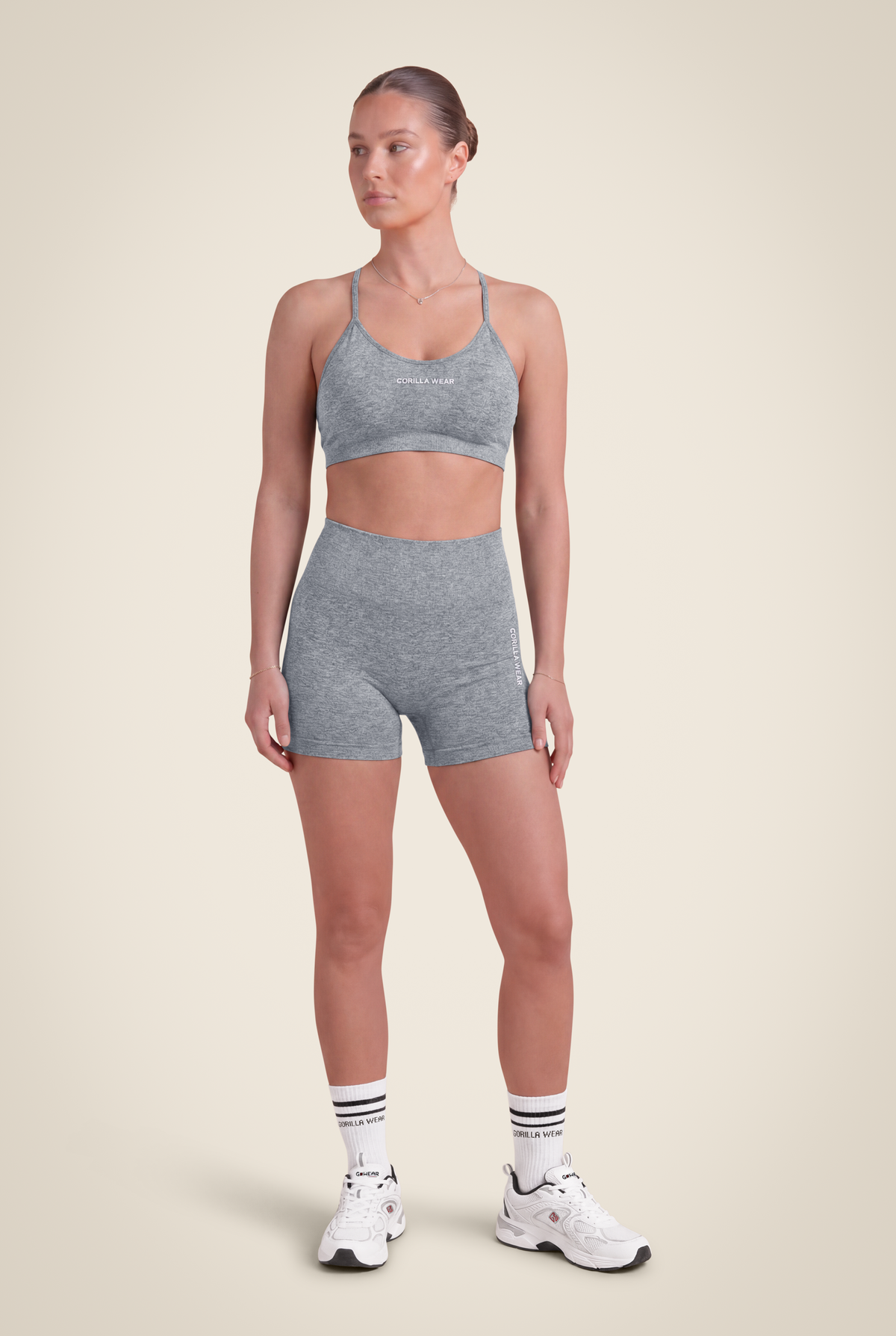 Quincy Seamless Shorts - Gray Melange