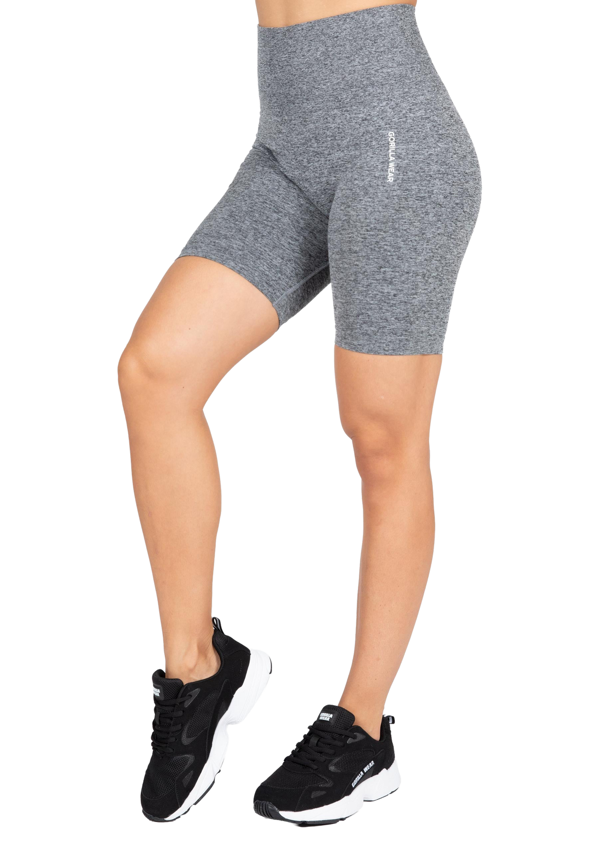 Quincy Seamless Cycling Shorts - Gray Melange