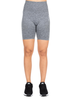 Quincy Seamless Cycling Shorts - Gray Melange