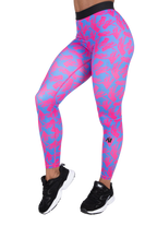 Colby Leggings - Blue/Pink