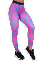 Colby Leggings - Blue/Pink