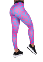 Colby Leggings - Blue/Pink