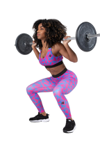 Colby Leggings - Blue/Pink