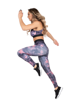 Colby Leggings - Gray/Pink